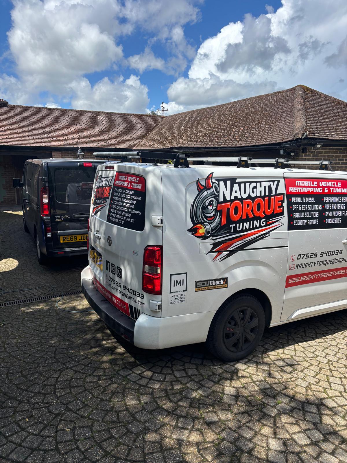 Naughty Torque Tuning mobile remapping vans — IMI and ECU Check accredited